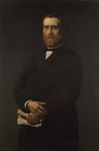 Portrait Of The Politician And Journalist Willem Rogghe