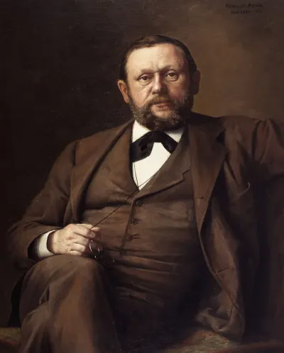 Portrait Of The Politician Emile Louis Coppieters