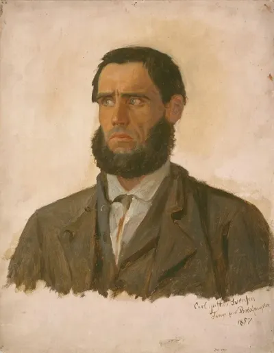 Portrait Of The Prisoner Carl Gustav Svendsen