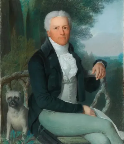 Portrait Of The Prussian Statesman Prince Karl August Von Hardenberg 1750 1822 In The Park Of His Country Estate At Tempelhof Near Berlin