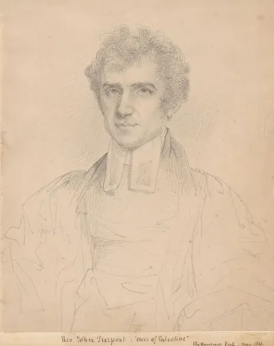 Portrait Of The Rev John Pierpont 1785 1866