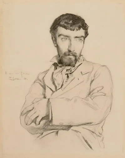 Portrait Of The Sculptor Jean Riviere