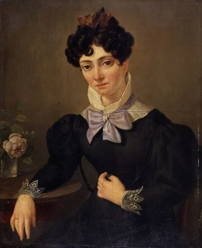 Portrait Of The Wife Of The Musician Jean De Vigne