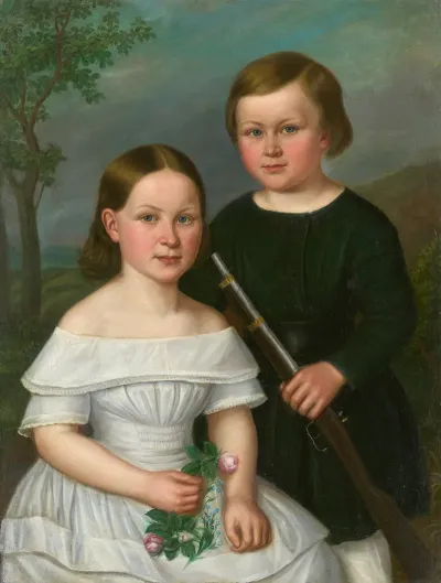 Portrait Of Two Children 5
