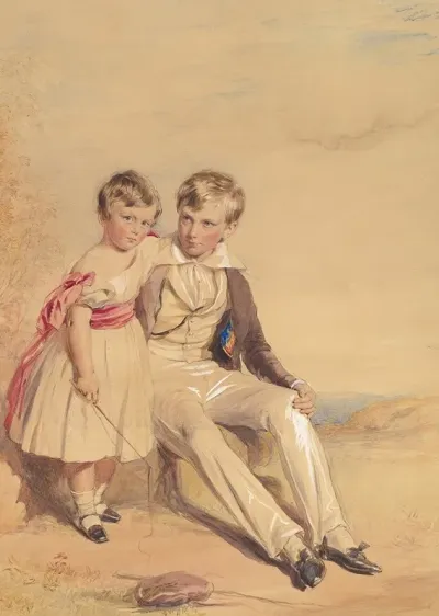 Portrait Of Two Children