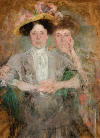 Portrait Of Two Young Ladies