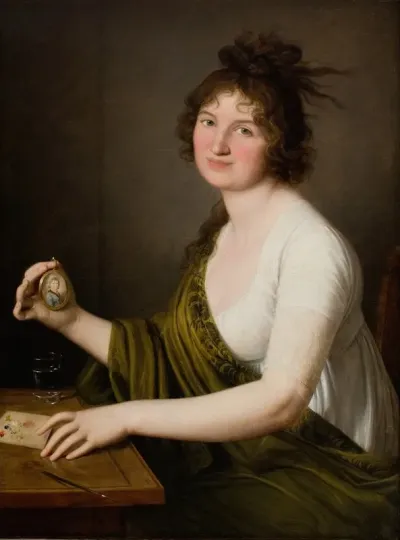 Portrait Of Waleria Tarnowska Nee Stroynowska 1782 1849 Wife Of Jan Feliks Tarnowski From 1800