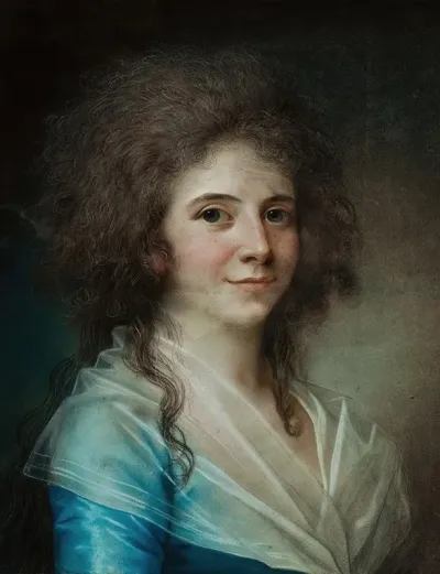 Portrait Of Wilhelmine Bertouch Lady In Waiting