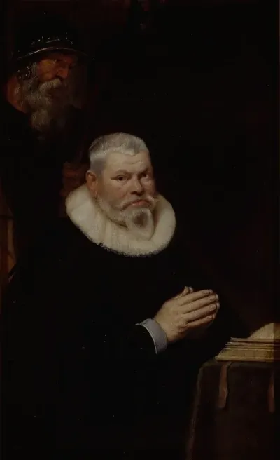 Portrait Of Willem Van Meerbeeck With Saint William Of Aquitaine