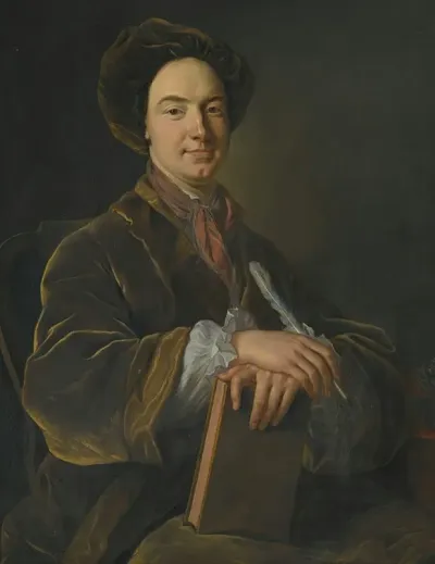 Portrait Of William Murray 1st Earl Of Mansfield 1705 1793 Holding A Book And A Quill