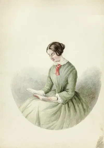 Portrait Of Woman Reading