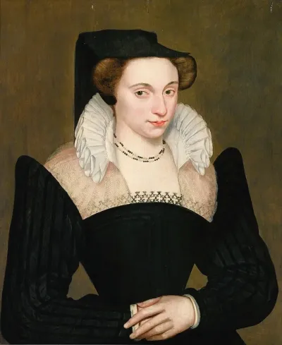 Portrait Of Woman With Black Dress