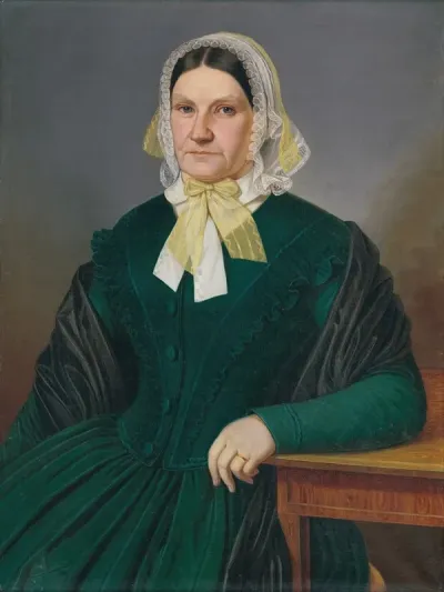 Portrait Of Z Dluhovitsova Nee Melsik