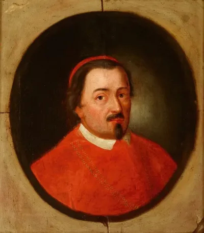 Portrait Of Zbigniew Olesnicki 1389 1455 Debno Coat Of Arms Bishop Of Krakow Cardinal Primate