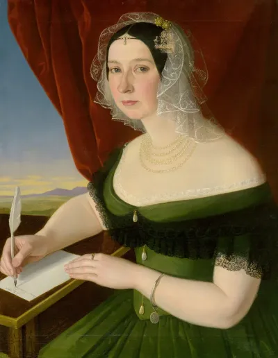 Portrait Of Zofia Brezovicka From Brezovica And Velka Lomnica