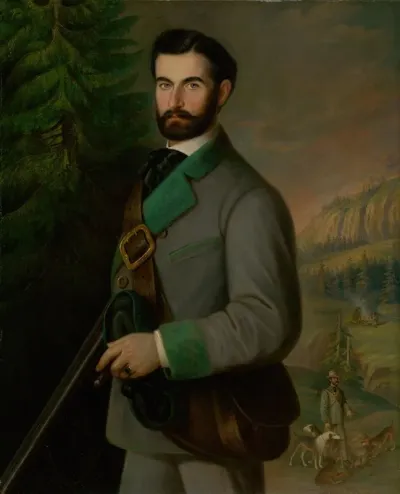 Portrait Of Zoltan Zmeskal In His Hunting Clothes