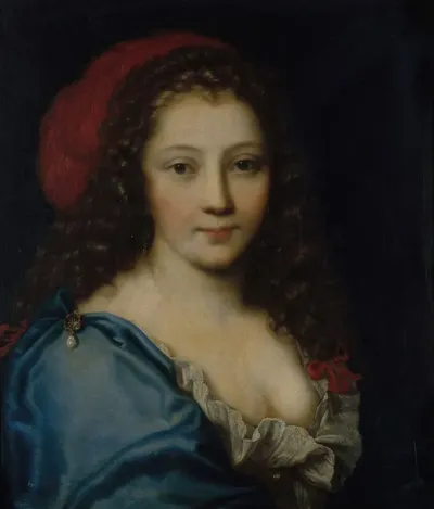 Portrait Presume Darmande Bejart Vers 1640 1700 Comedienne
