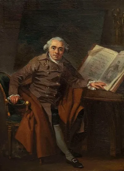 Portrait Presume De Jean Jacques Lagrenee Dit Portrait Dun Homme Dans Un Manteau Croise