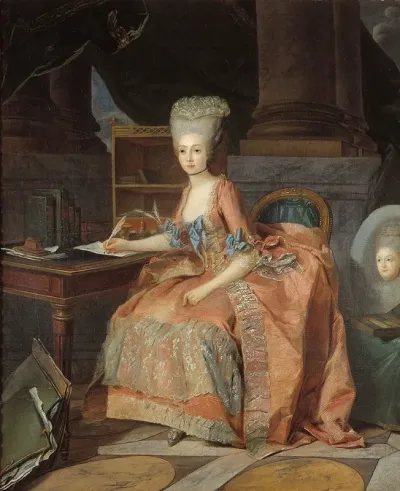 Portrait Presume De Marie Therese De Savoie Comtesse Dartois