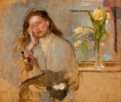 Portrait Sketch Of A Young Girl