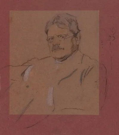 Portrait Sketch Of Edwin Austin Abbey