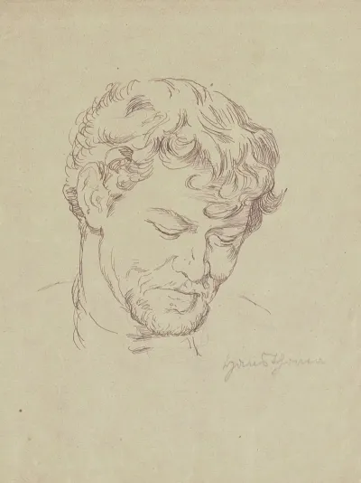 Portrait Study Of A Man With A Beard