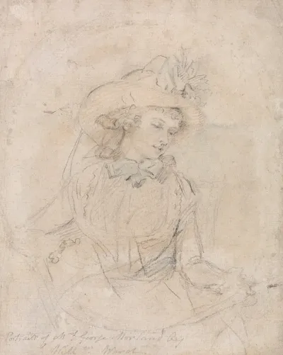 Portrait Study Of Mrs George Morland 2