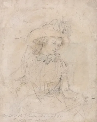 Portrait Study Of Mrs George Morland