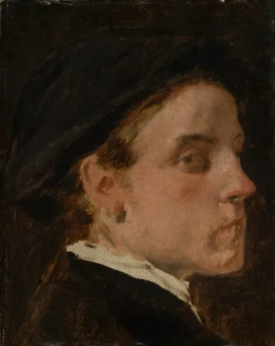 Portrait Study Of The Painter Wilhelm Trubner
