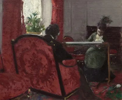 Portraits Dans Un Interieur