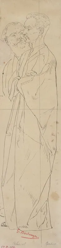 Portraits Des Peintres Cabanel Et Gerome