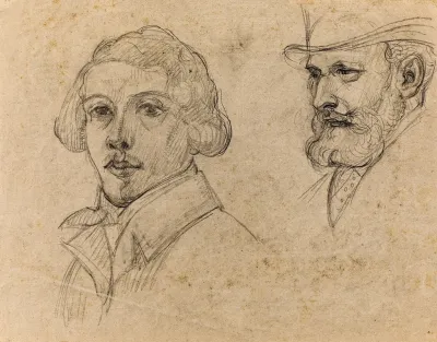Portraits Des Peintres Edouard Manet Et Theodore Chasseriau