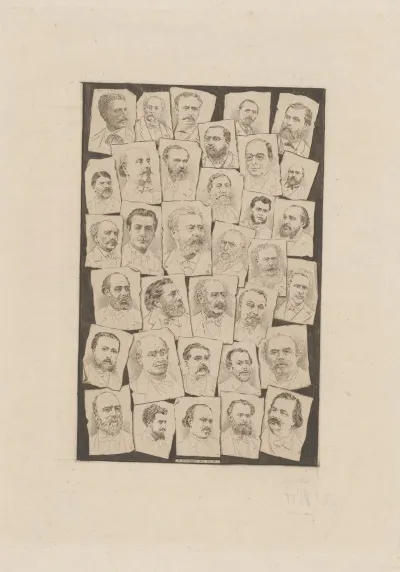 Portraits Of Members Of The Societe Des Gens De Lettres