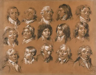 Portraits Of The Marquis De Rozay And His Family And Entourage Including A Self Portait Of The Artist