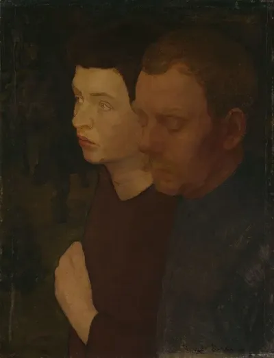 Portraits Of The Painters Oluf Wold Torne And Alfred Hauge
