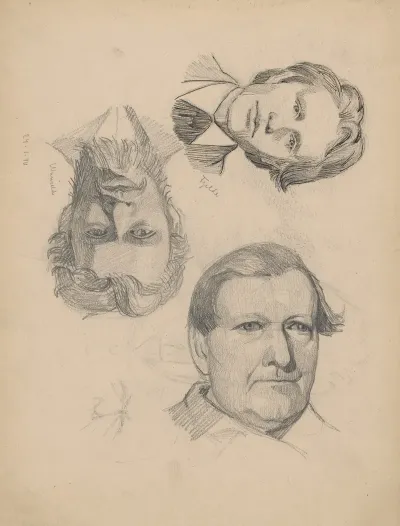 Portraits Of Three Men