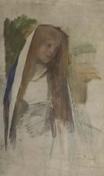 Portraitstudie Eines Madchens