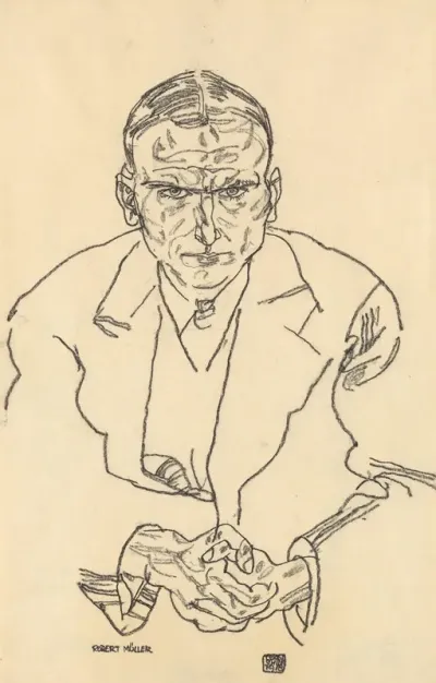 Portrat Des Schriftstellers Robert Muller
