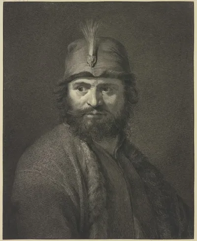 Portrat Eines Bartigen Mannes In Polnischer Kleidung
