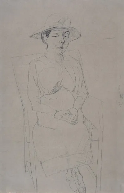 Portrat Frau Swarzenski Sitzfigur