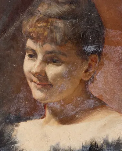 Portratstudie Einer Dame