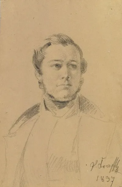 Portratstudie Franz Xaver Eckl