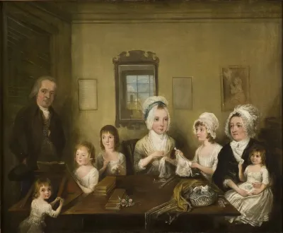 Portratt Av Familjen Latrobe Of Fulneck