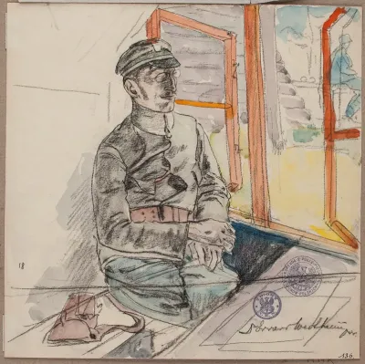 Portret Dr Edwarda Wertheima Porucznika Lekarza Legionow Polskich