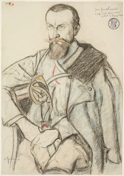 Portret Jana Gorzechowskiego Ps Jur Porucznika Zandarmerii Legionow Polskich
