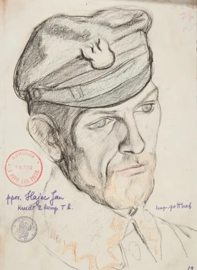 Portret Jana Hajeca Podporucznika Legionow Polskich