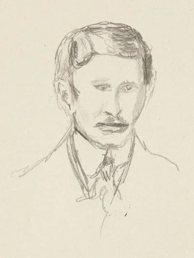 Portret Mlodego Mezczyzny Z Krotkimi Wasami