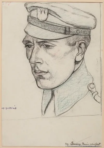 Portret Seweryna Romina Pisarza I Zolnierza Legionow Polskich