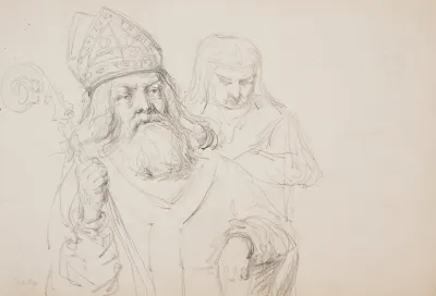 Portret Swietego Szkic
