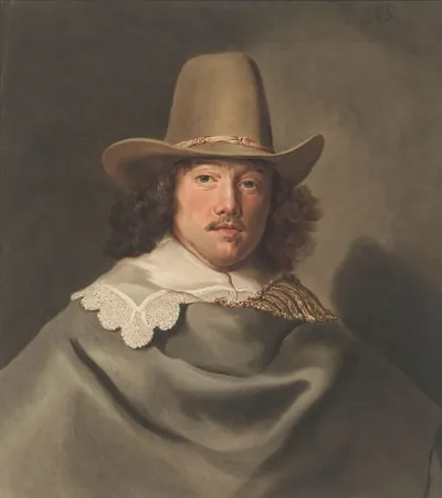 Portret Van Abraham Velters 1603 1690 After Jacob Adriaensz Backer